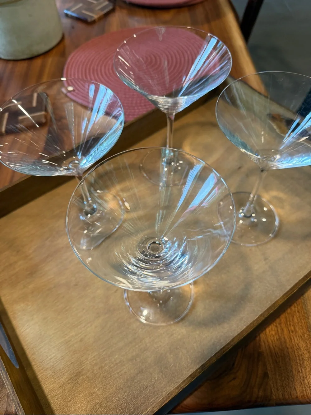 Rosenthal diVino Crystal Cocktail Martini Glasses set of 4 Classic Elegant Style
